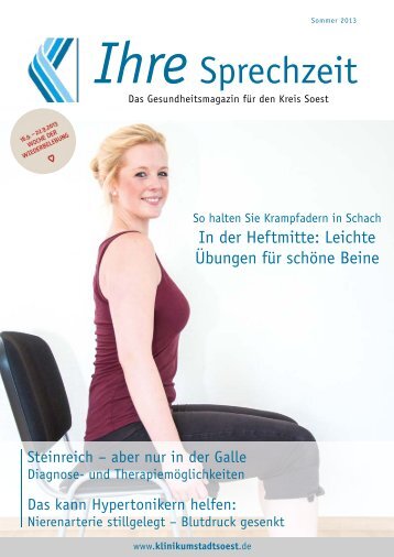 Ihre Sprechzeit - Ausgabe Sommer 2013 - Klinikum Stadt Soest