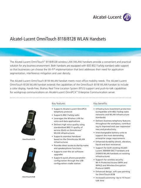 DECT Handsets  Alcatel-Lucent Enterprise
