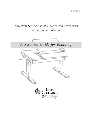 Adapted School Workspaces for Students with Special Needs - Set BC