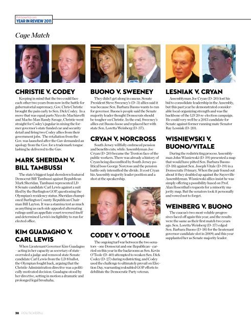 2011 Power List and Year in Review - PolitickerNJ.com