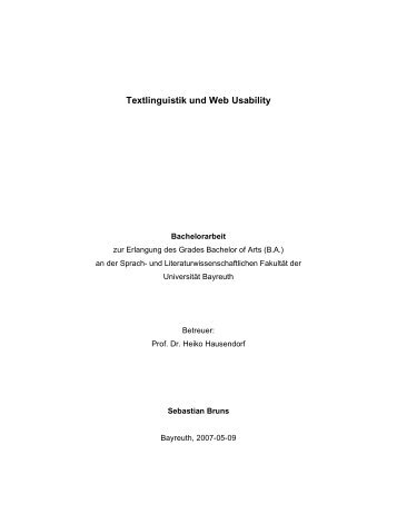 Textlinguistik und Web Usability - Werbeagentur 4c Media