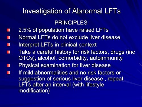 Assessment of some biochemical tests in liver diseases