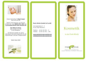 Flyer neuMai2010.cdr 1 - Park-Klinik Bad Nauheim