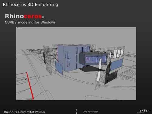 Rhino Grundlagen - InfAR - Bauhaus-UniversitÃ¤t Weimar