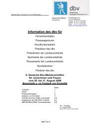 Information des dbv für - BSU Wuppertal
