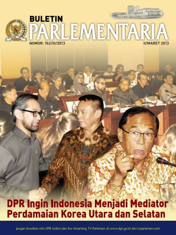 NOMOR: 762/III/2013 II/MARET 2013 - DPR-RI