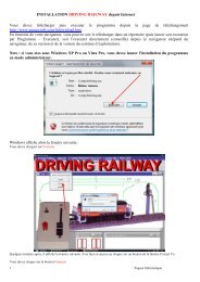 INSTALLATION DRIVING RAILWAY depuis Internet Vous devez ...