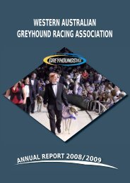 WAGRA Annual Report 2008-2009 - Greyhounds WA
