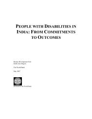 People with Disabilities in India: From Commitment to Outcomes