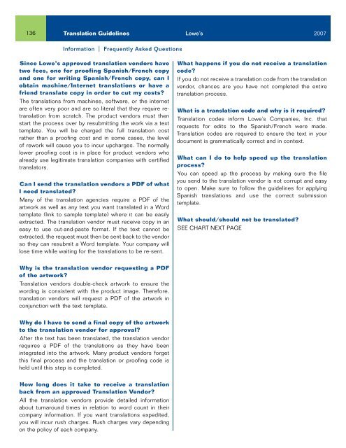 PACKAGING GUIDELINES - LowesLink