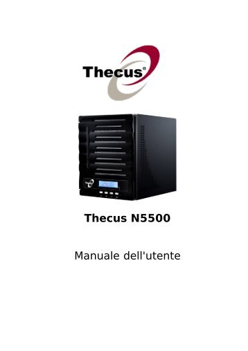 Thecus N5500 Manuale dell'utente