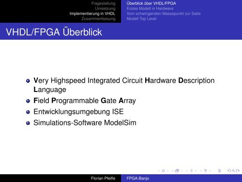 Physical Model of a Banjo in FPGA Design - Systmuwi.de