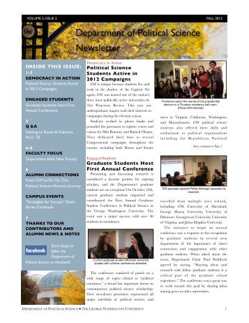 Political Science Newsletter - Departments & Programs - The ...