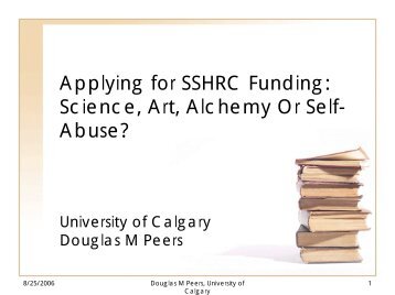 Applying for SSHRC Funding - University of Regina