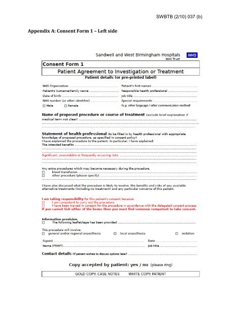 Trust Board Febuary 2010 - Sandwell & West Birmingham Hospitals