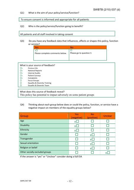 Trust Board Febuary 2010 - Sandwell & West Birmingham Hospitals