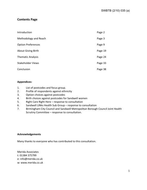 Trust Board Febuary 2010 - Sandwell & West Birmingham Hospitals