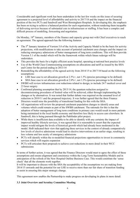 Trust Board Febuary 2010 - Sandwell & West Birmingham Hospitals