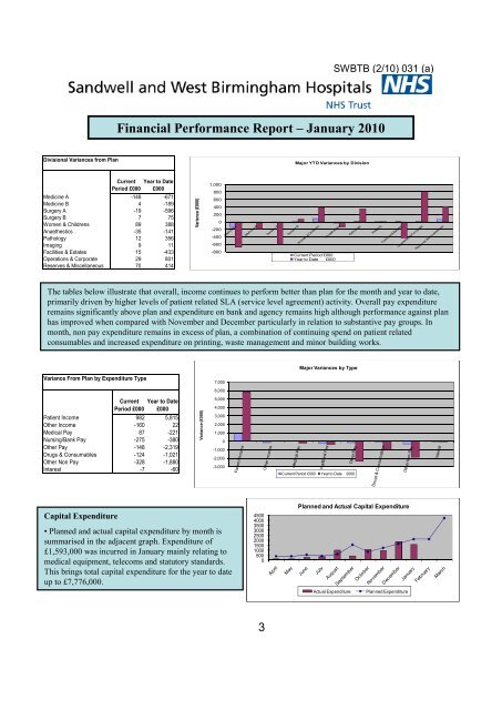 Trust Board Febuary 2010 - Sandwell & West Birmingham Hospitals