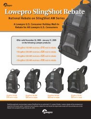 Lowepro SlingShot Rebate