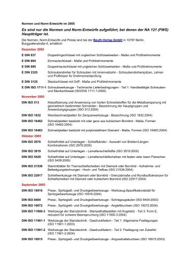 Neue Normen und Entwuerfe 2005.16518.pdf - NASG