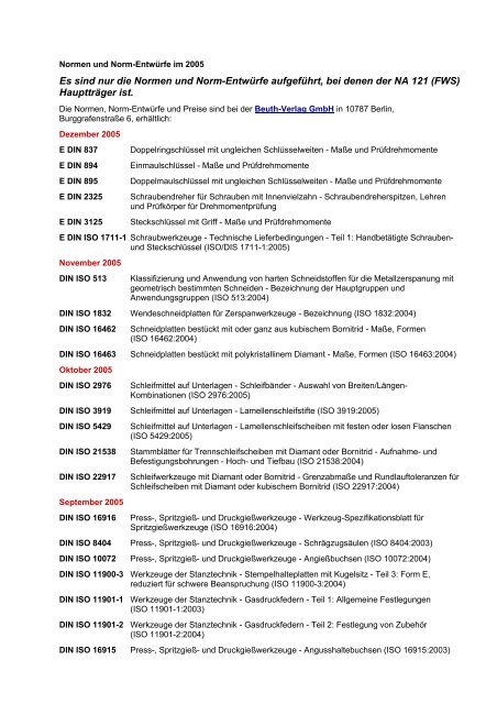 Neue Normen und Entwuerfe 2005.16518.pdf - NASG