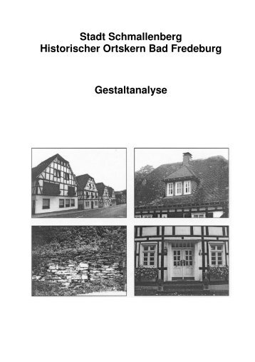 Gestaltanalyse Bad Fredeburg - Schmallenberg