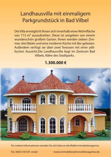 Landhausvilla mit einmaligem Parkgrundstück in Bad Vilbel