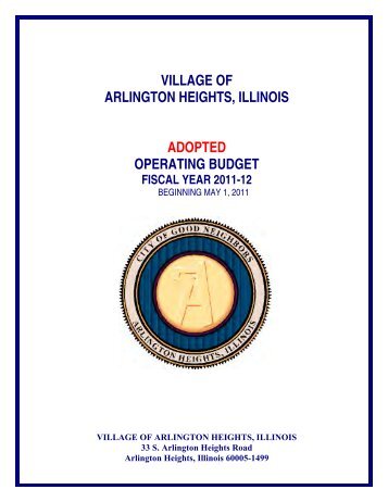 general fund - Village of Arlington Heights