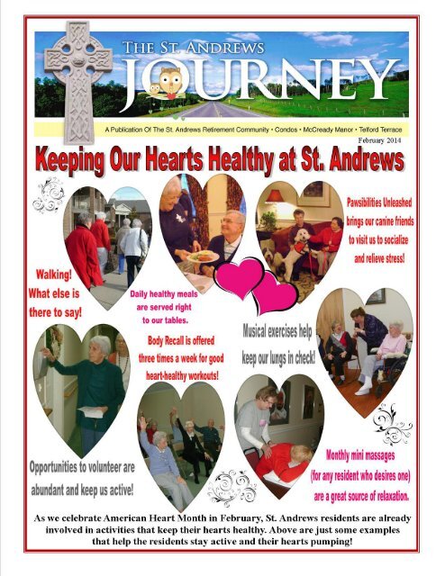 St. Andrews Retirement Community February Newsletter
