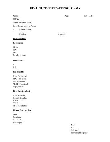 proforma of no objection certificate