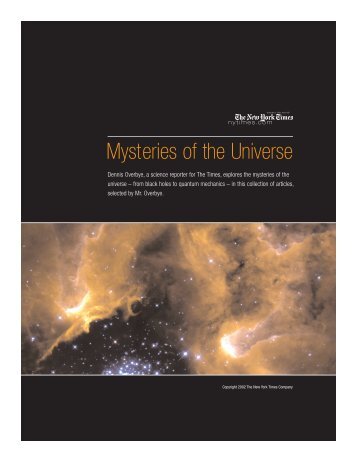 Mysteries of the Universe - The New York Times