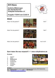 SVV-News - SaarlÃ¤ndischer Volleyballverband eV