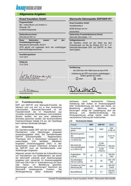 EPD-KNI-2013811-D - Institut Bauen und Umwelt