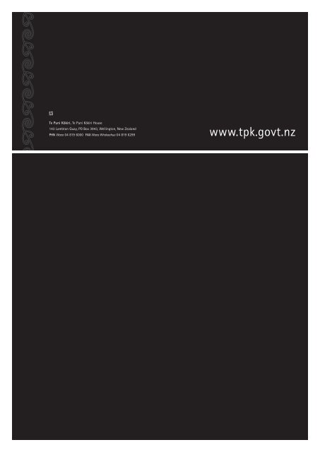 The Health of the Maori Language in 2006 - Te Puni Kokiri