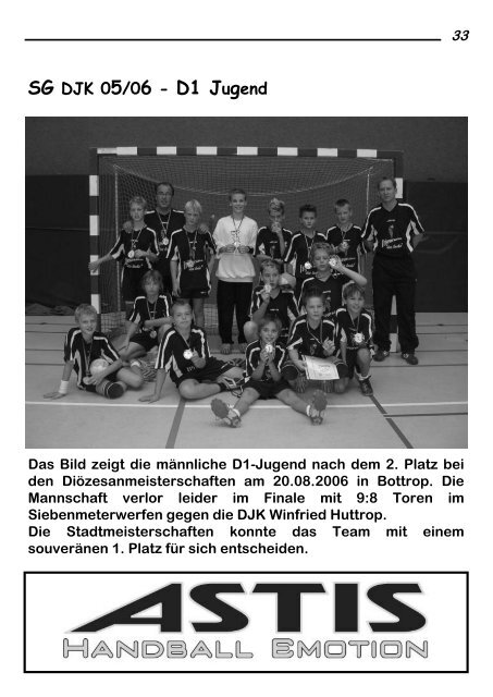 DJK Styrum 06 - Saisonheft 2006/2007