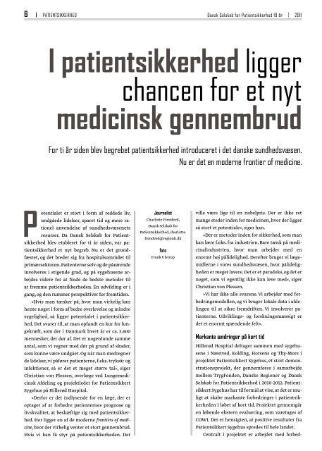 Hele magasinet som pdf - Dansk Selskab for Patientsikkerhed