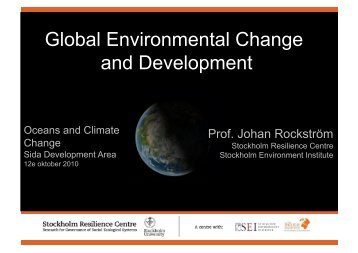 download presentation - Stockholm Resilience Centre