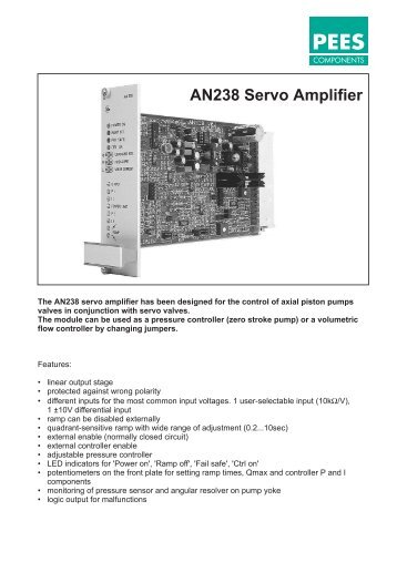 AN238 Servo Amplifier - PEES COMPONENTS