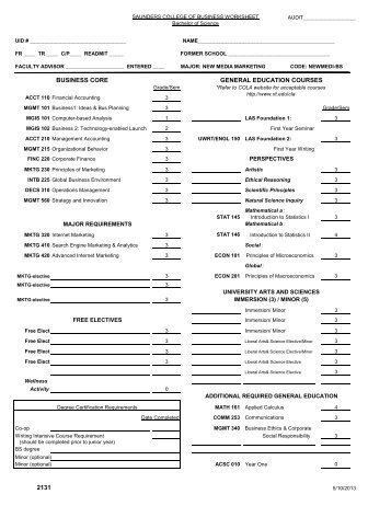 New Media Marketing Course Worksheet PDF 34.6 kb - College of ...