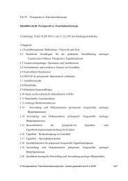 Langskript Perioperatives Transfusionskonzept - Transfusionsmedizin