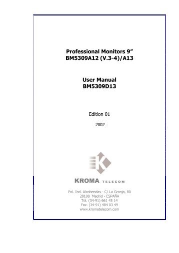 Kroma Telecom, Manual for BM5309