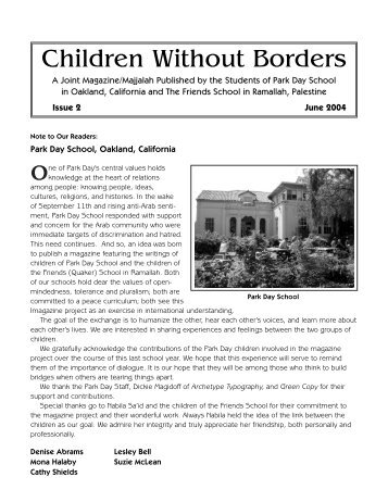 Children Without Borders - Ramallah Friends Schools