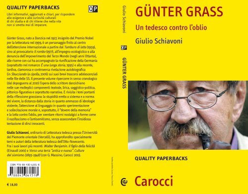 GÜNTER GRASS Carocci - Università del Piemonte Orientale