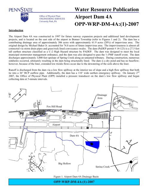 Water Resource Publication Airport Dam 4A OPP-WRP-DM-4A:(1 ...