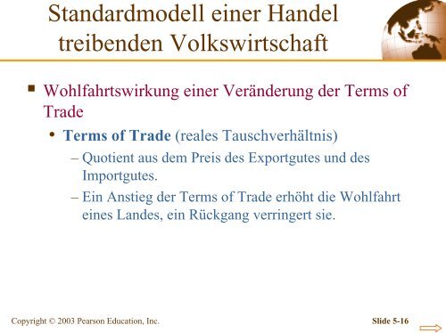 Kapitel 5 Das Standardmodell des Handels