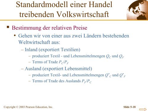 Kapitel 5 Das Standardmodell des Handels