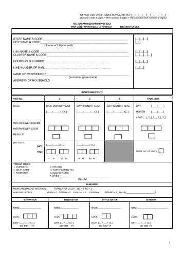 questionnaire no: [__|__|__|__|__|__|__|__|__] - Measurement ...