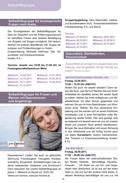 Seminarprogramm Herbst/Winter 20 /20 2 - PGA