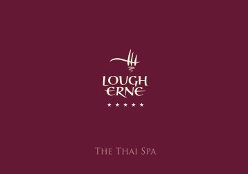 The Thai Spa Brochure - Lough Erne Resort